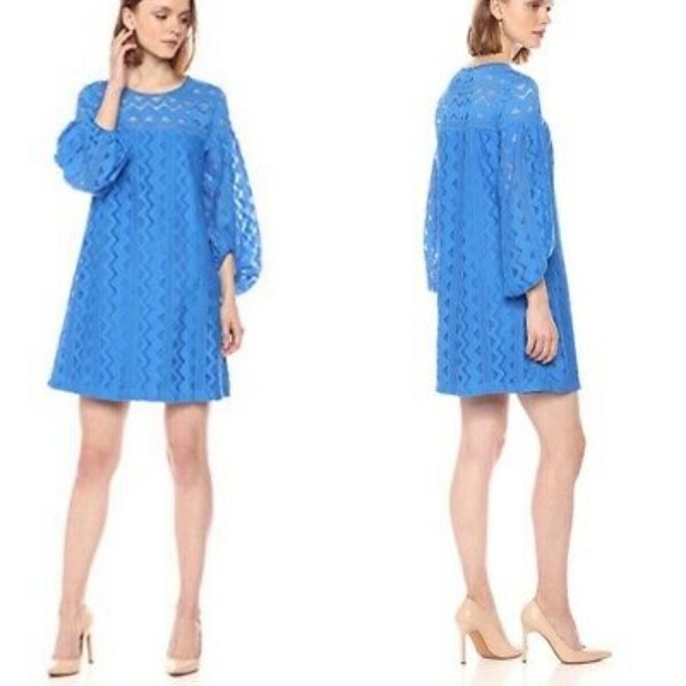 Shelli Segal Laundry Blue lace dress